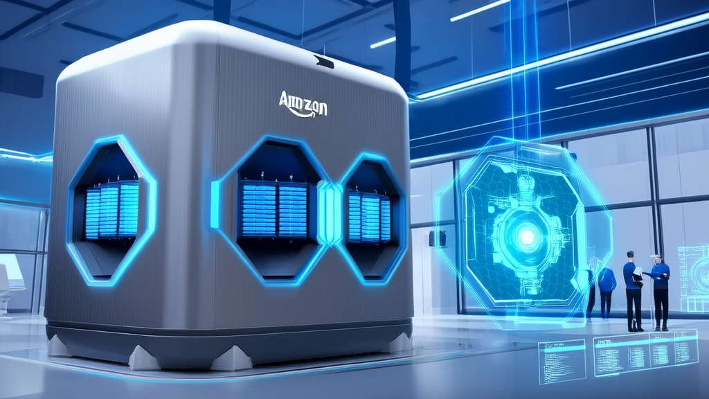 Amazon Unveils Design for US's First Modular Nuclear Reactor - AI Generated Image