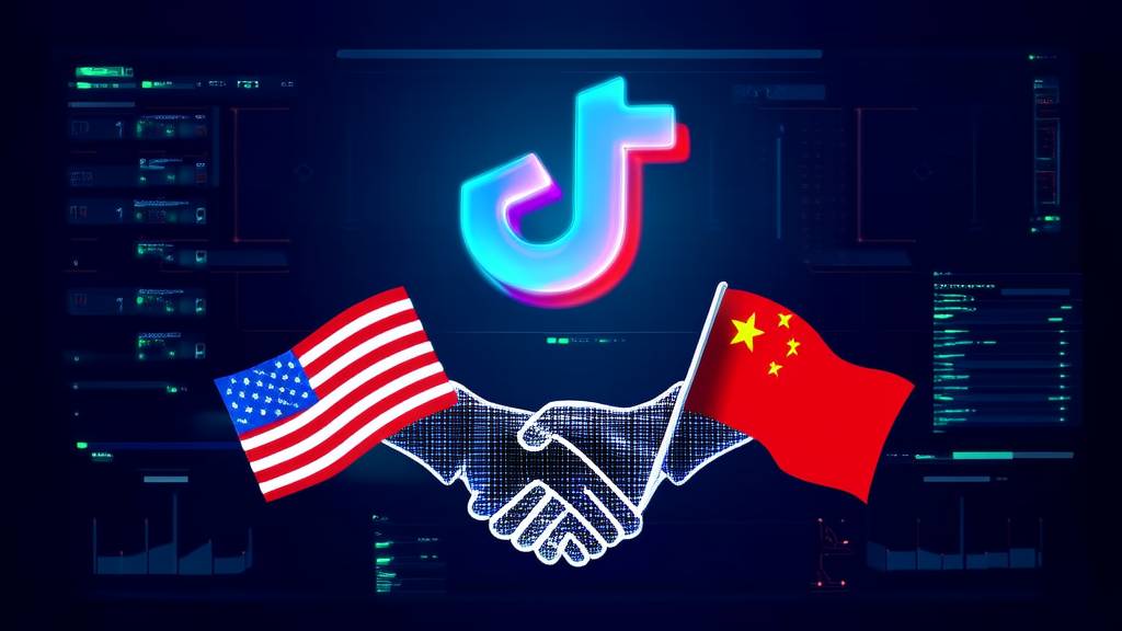 US, China Reach Framework Deal for TikTok - AI Generated Image