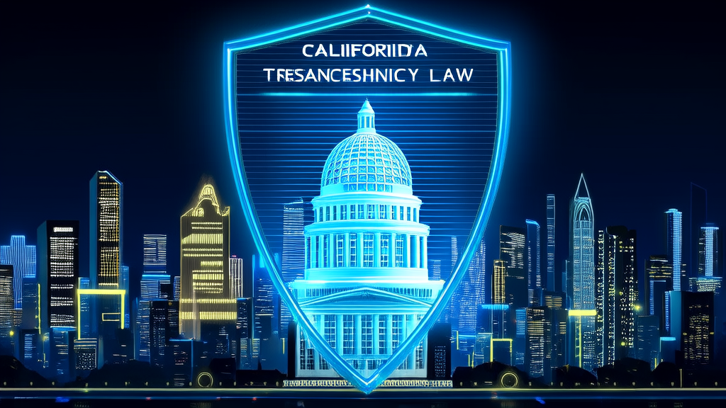 California Enacts First AI Safety Transparency Law - AI Generated Image