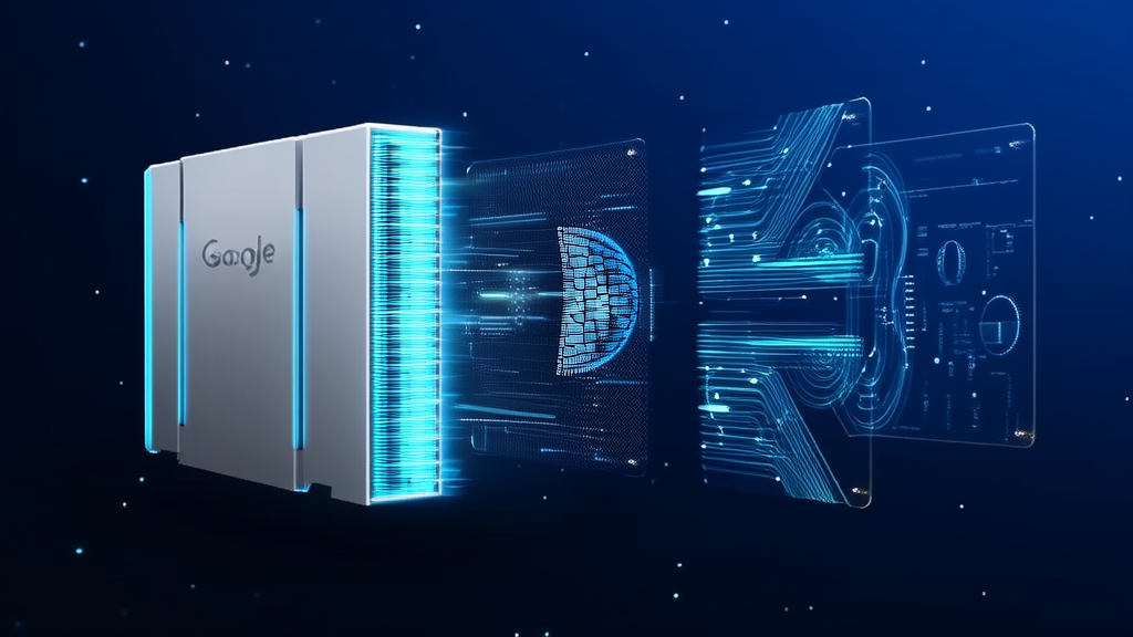 Google's Quantum AI Accelerator: 10,000x Faster, Transforming AI Computation - AI Generated Image
